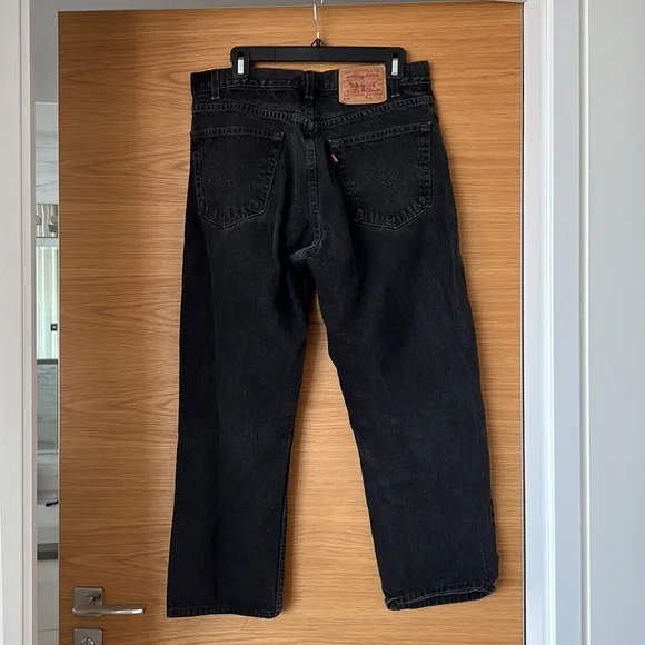 Levi's Black Straight Leg Jeans - Picture 2 of 3